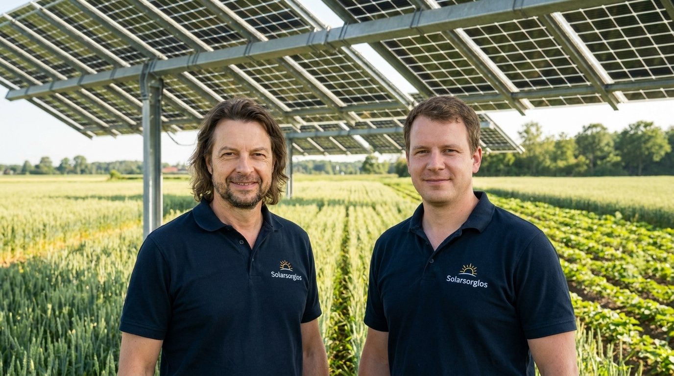 Agri-Photovoltaik über landwirtschaftlicher Fläche