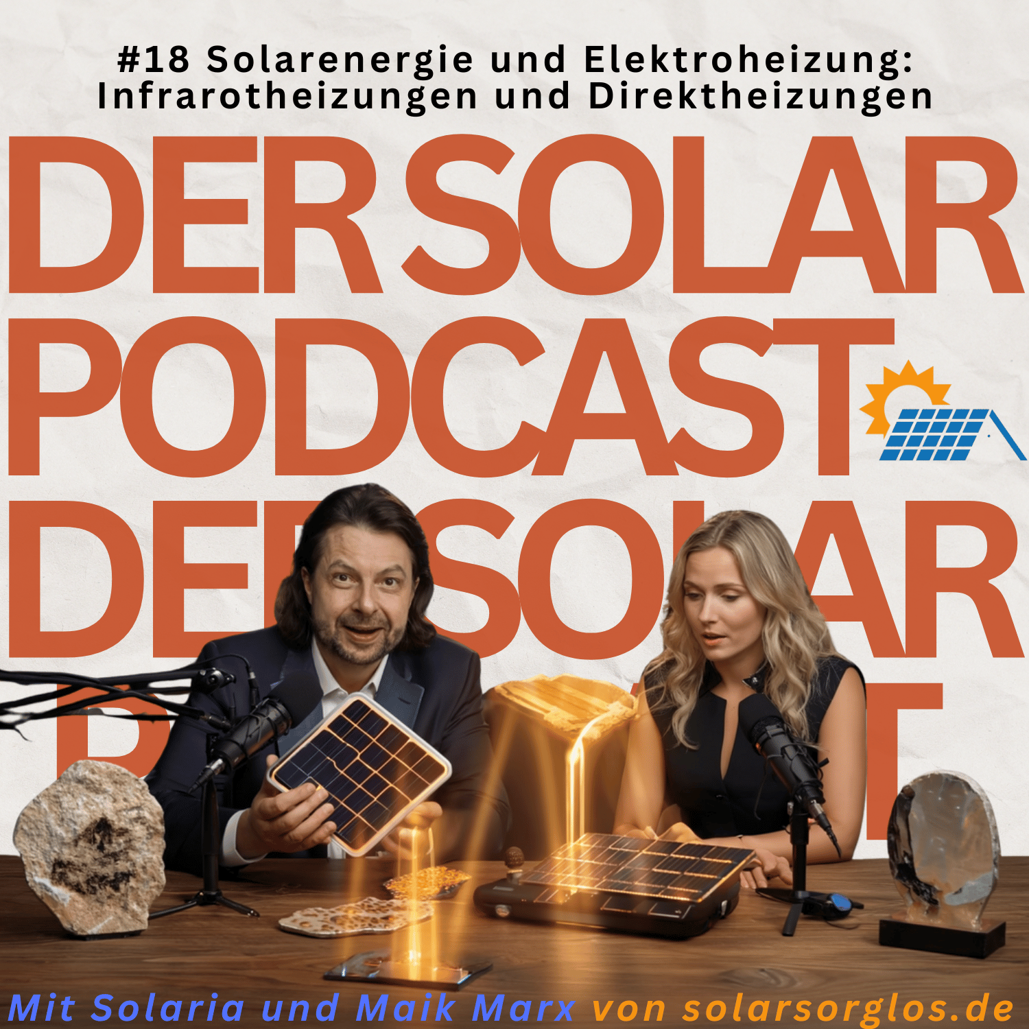 Cover Folge 18: Solarenergie und Elektroheizung: Infrarotheizungen und Direktheizungen mit Solarstrom